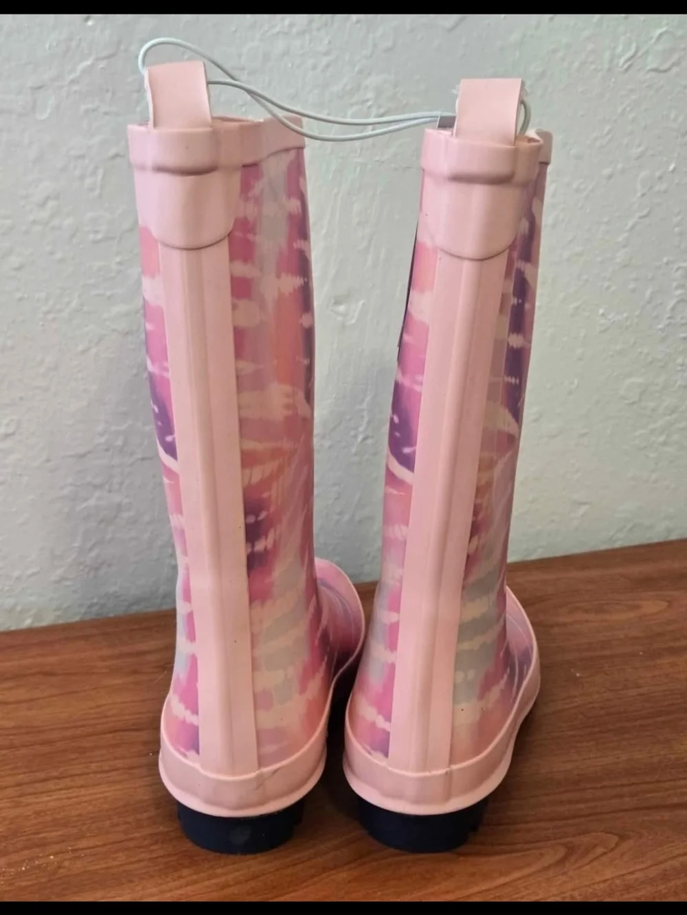 Cat & Jack Rain Pink Boots New Size 1 Big Kid, New